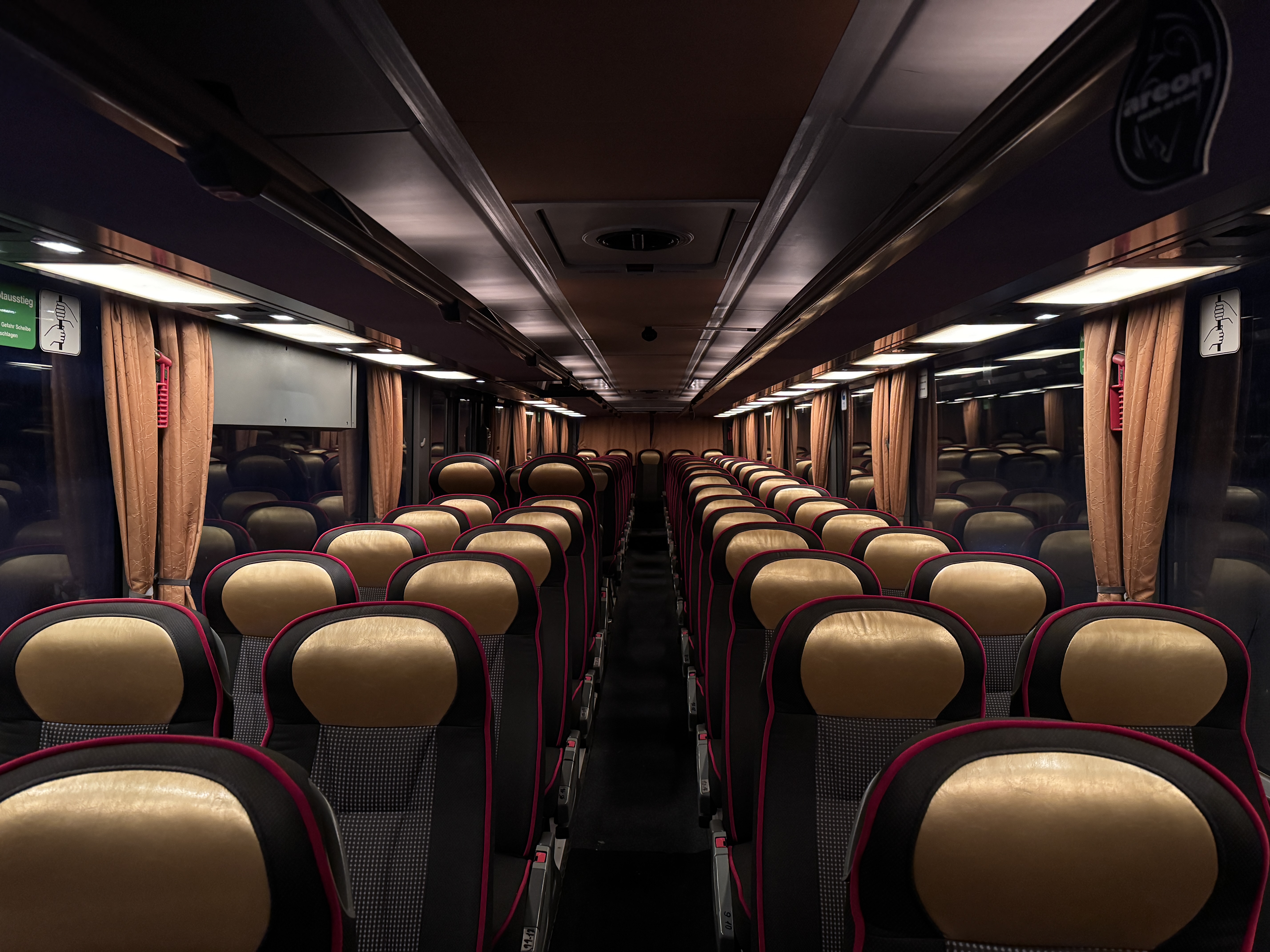 Autobus Setra - interiér